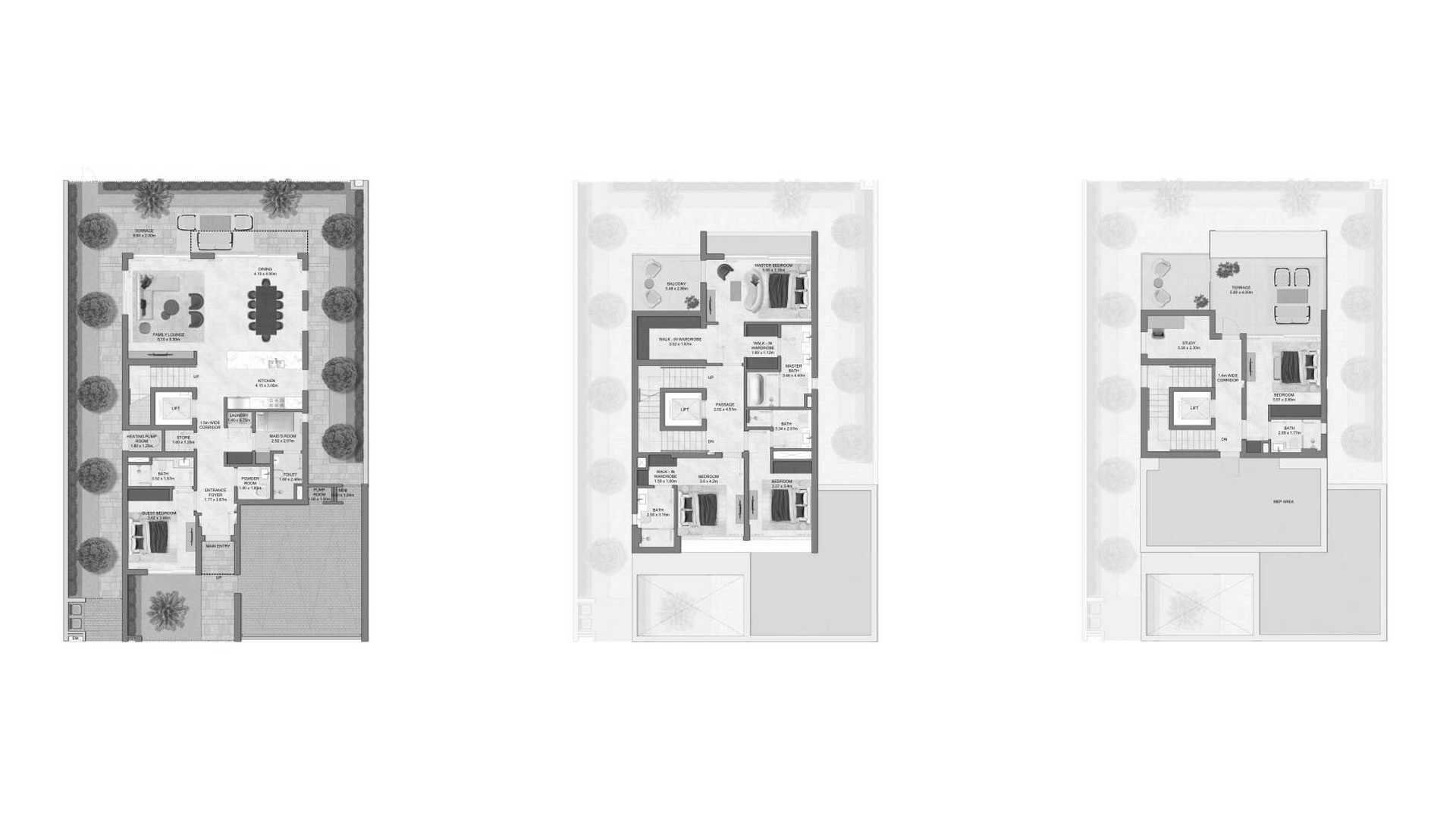 Villa floor plan, 5 bedrooms in Chevalia Estate 2 No. 11008