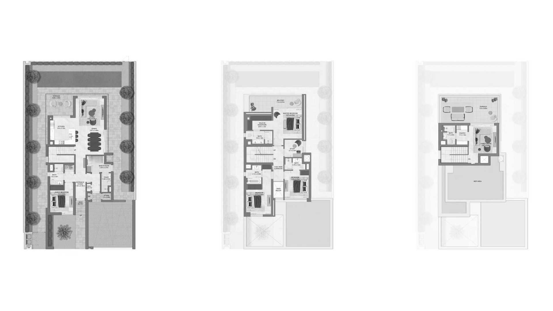 Villa floor plan, 4 bedrooms in Chevalia Estate 2 No. 11010