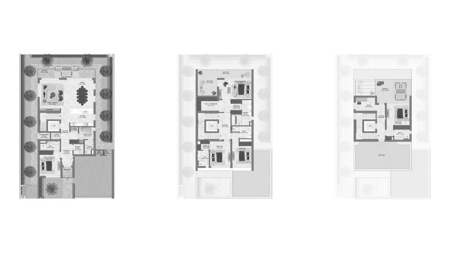 Villa floor plan, 5 bedrooms in Chevalia Estate 2 No. 11009